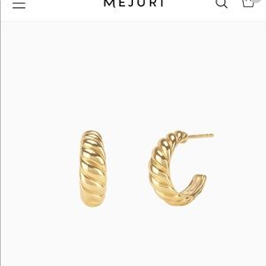 Mejuri croissant earrings
